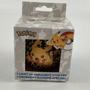 Pokemon Light Up Christmas Tree Ornament LED Pikachu 2016 Nintendo Holiday New